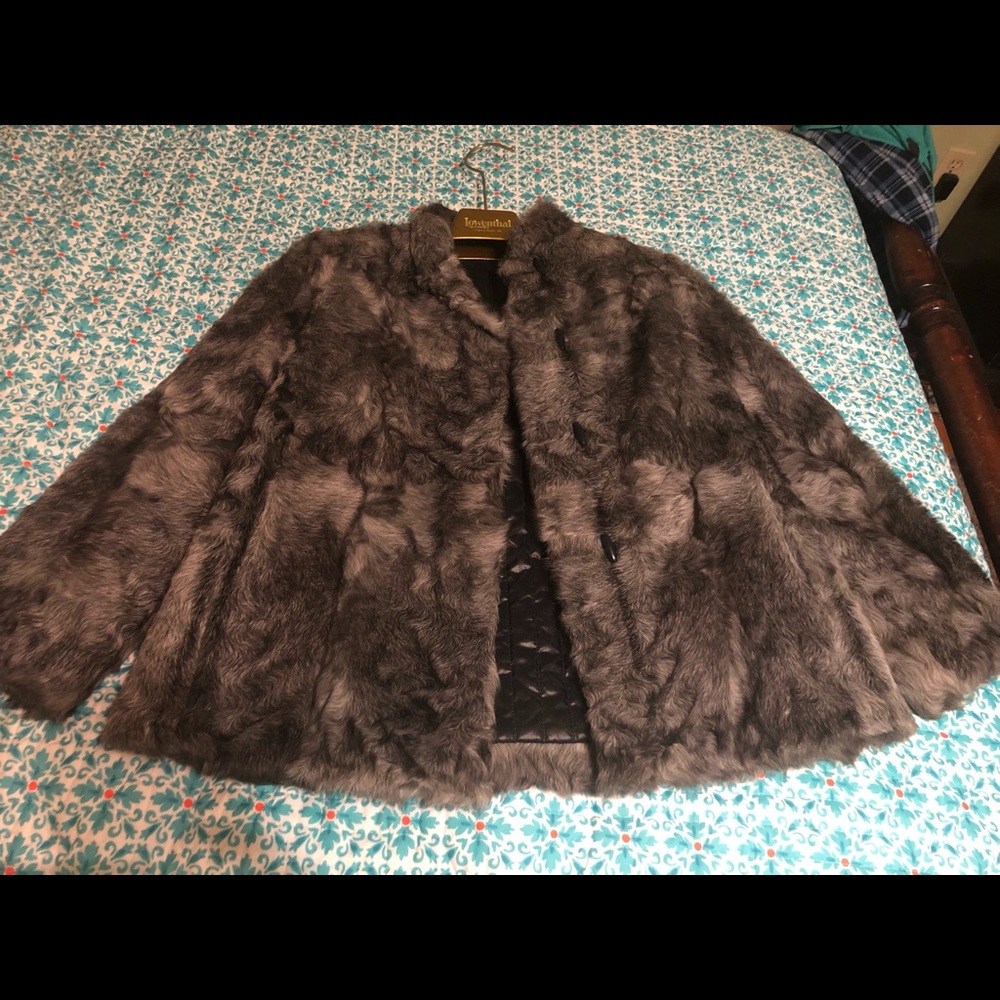 Grey Real Mink Jacket